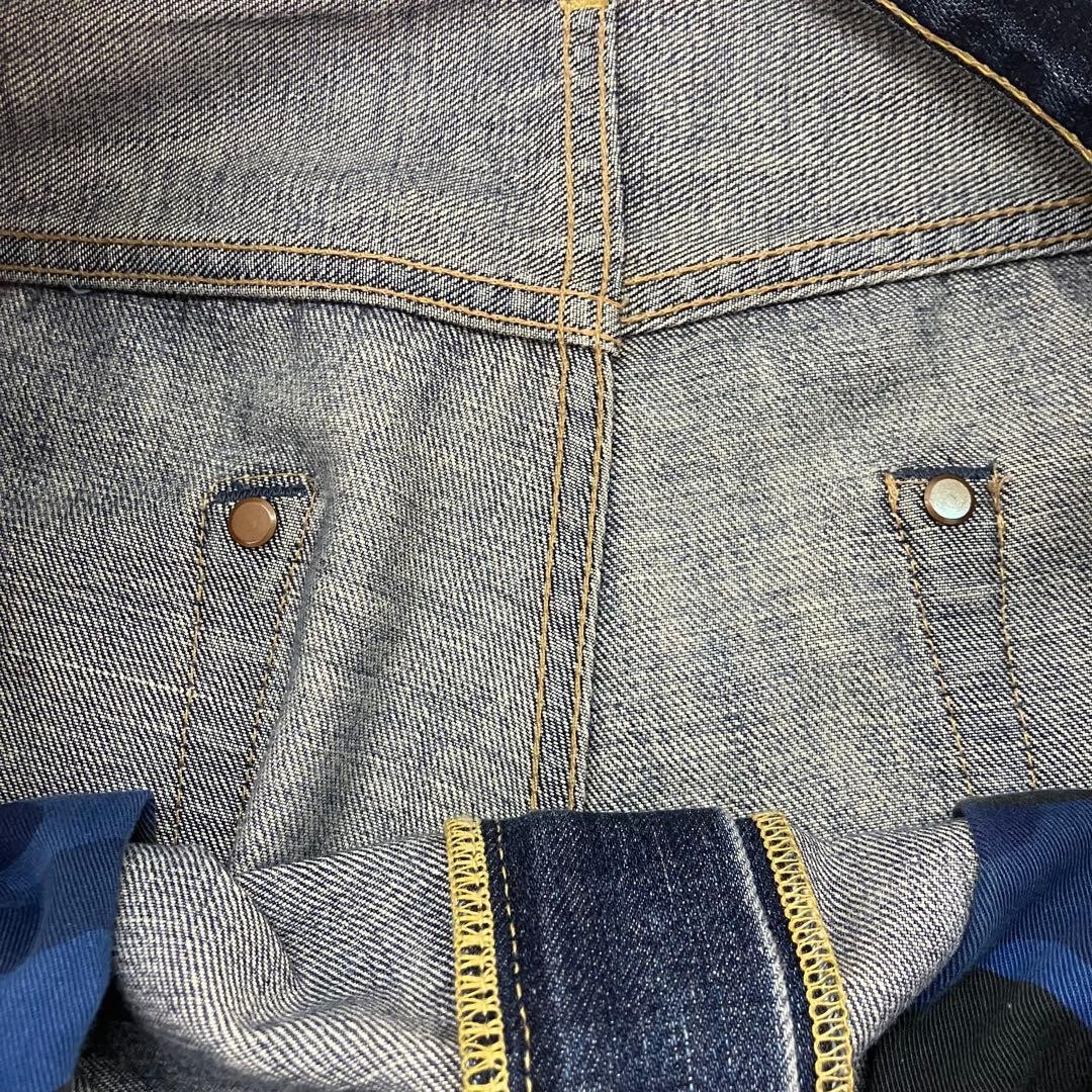 A BATHING APE Denim Pants Jeans Blue L Waist 91cm Inseam 70cm BA0226168 thumbnail 5