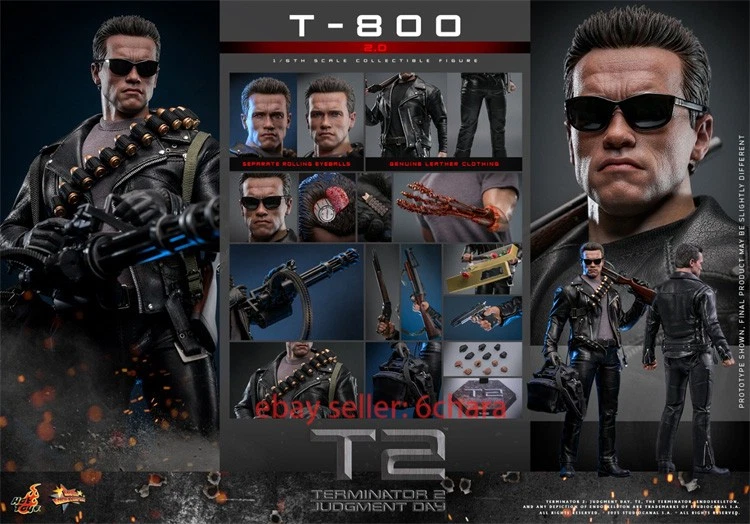 HotToys MMS795 Terminator 2: Judgment Day T-800 Robot 2.0 1/6 Action Figure - Image 2 of 4