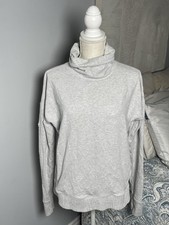 Lululemon Womens 8 Gray Cowl Neck Pullover Sweatshirt Athleisure