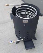 Poolheizung Feuertonne 15m Spirale Edelstahlrohr 16x1mm AISI 316L Gardena Ansch