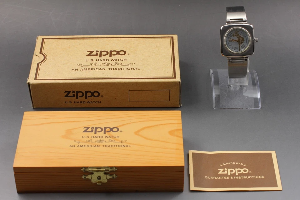 [Casi COMO NUEVO / Juego completo] Reloj ZIPPO XI 34mm Cuarzo JDM con Caja y Estuche de JAPÓN Foto 3 de 4