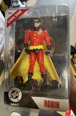 NEW DC MCFARLANE ROBIN FIGURE MOC TEEN TITANS  FIGURE IN HAND NOW ROBIN