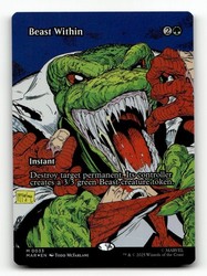 Beast Within (Borderless) #33 Foil - Marvel Universe Eternal-Legal Mythic Rare
