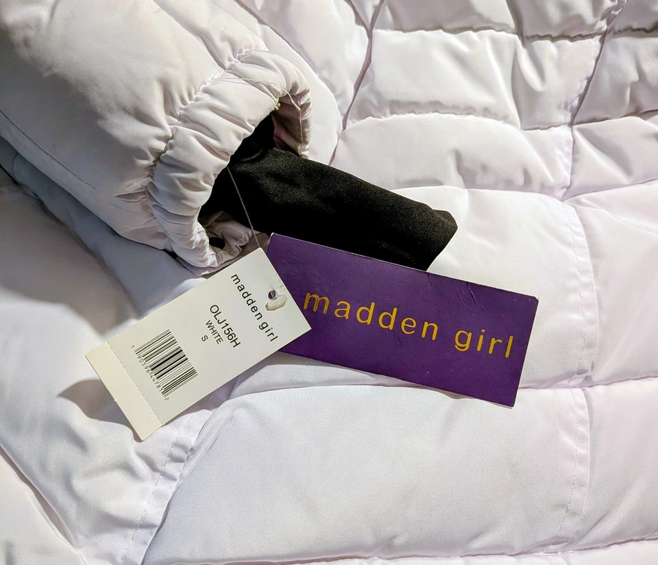 Abrigo de niña Madden blanco y negro Foto 3 de 3