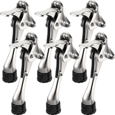 Moxweyeni 6 Pieces Heavy Duty Door Stops for Bottom of Door Metal Kickdown Doors