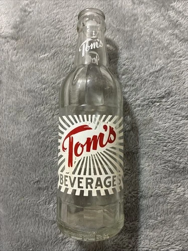 Vintage Tom’s Beverages 8oz Acl Soda Bottle: A Product of Your Coca-Cola Bottler