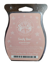 Scentsy Wax Bar Simply Rose RETIRED Made In USA 3.2 fl. oz.