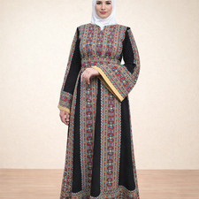 embroidered Palestinian traditional dress - Abaya
