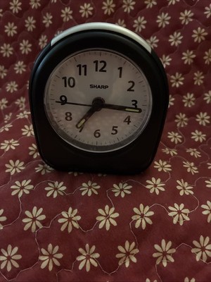 Sharp Sm Battery Clock Bedside with Snooze Button Alarm