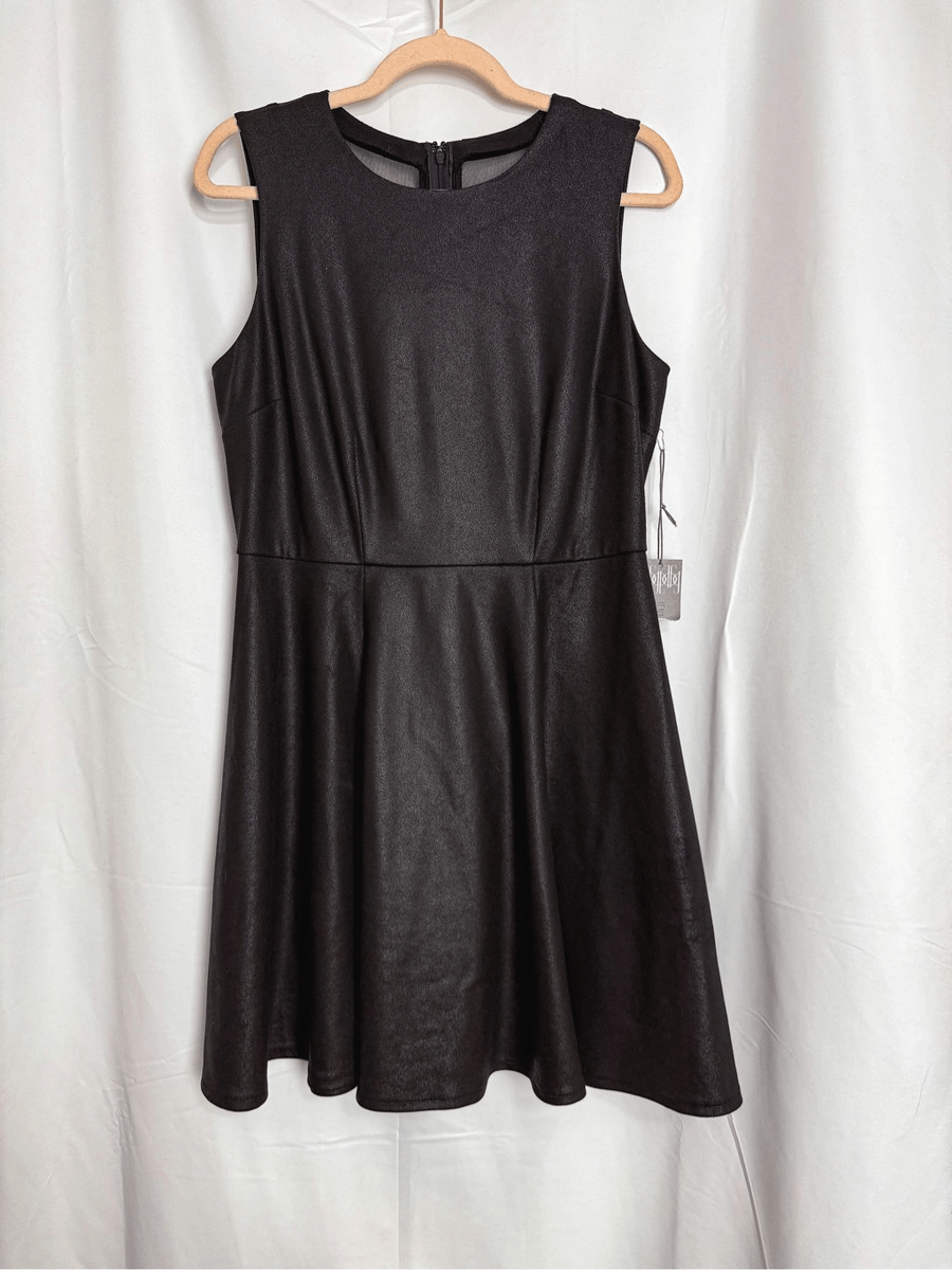 Jennifer Lopez black faux-leather dress | eBay