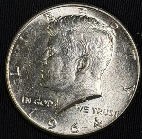 1964 Silver Kennedy Half Dollar Xfine 90% Silver