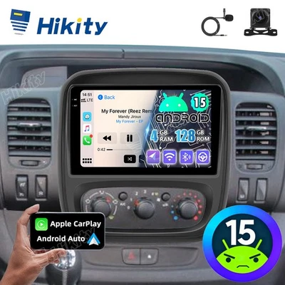 4+128GB CarPlay Android 15 Autoradio Für Opel Vivaro B Renault Trafic 3 +Kamera - Bild 1 von 4