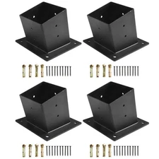 Slanted Roof Pergola Brackets for Outdoor Use Hardware for 4x4 Inch Structures