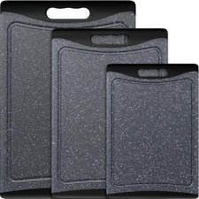 Extra Large Cutting Boards, Plastic Cutting Boards for Kitchen (Set of 3)