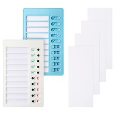2 Pieces Chore Chart for Kids to do List Chores Checklist Task Board, Sliding...