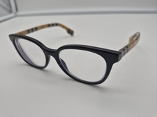 Burberry 2291 3757 51-17-140 Black Brown Stripe/Plaid Check Eye Glasses Frames