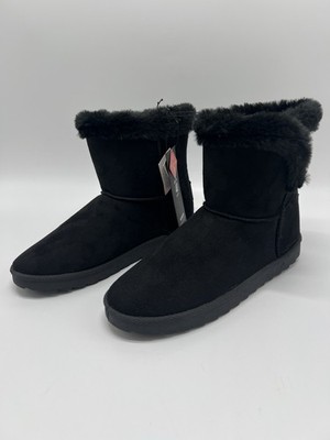 Damen Stiefel Mit Fell Schwarz Gr. 40 New Yorker Neu