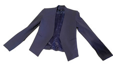 Theory Lanai Edition Navy Open Blazer Jacket Women's Size 2 Tailored Lined Wool