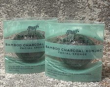 Lot of 2 Dabney Lee BAMBOO CHARCOAL KONJAC Facial Sponge