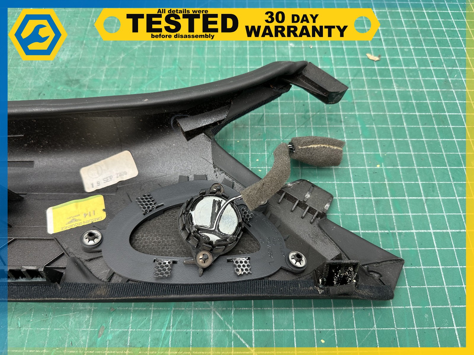 06-12 BENTLEY Flying Spur FRONT LEFT RIGHT A-PILLAR TRIM COVER PAIR OEM