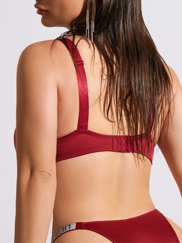 Victoria's Secret Shine Strap - CAMPARI BRA - Classic Satin lingerie - Picture 5 of 9