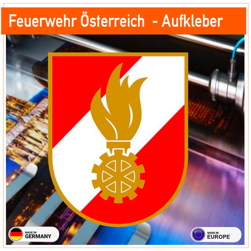 Fire Brigade Austria Logo Regular or Retro Reflective Stickers