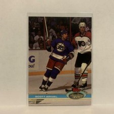 #30 Scott Arniel Winnipeg Jets 1991-92 Topps Stadium Club Hockey Card LM