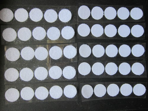 Gancho y bucle autoadhesivo de repuesto blanco. Puntos 13 mm, 22 mm y cinta 20 mm de ancho - Imagen 24 de 32