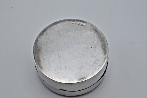 Caja de tabaco o polvo de plata esterlina Eduardo VII 1908 - Imagen 6 de 9