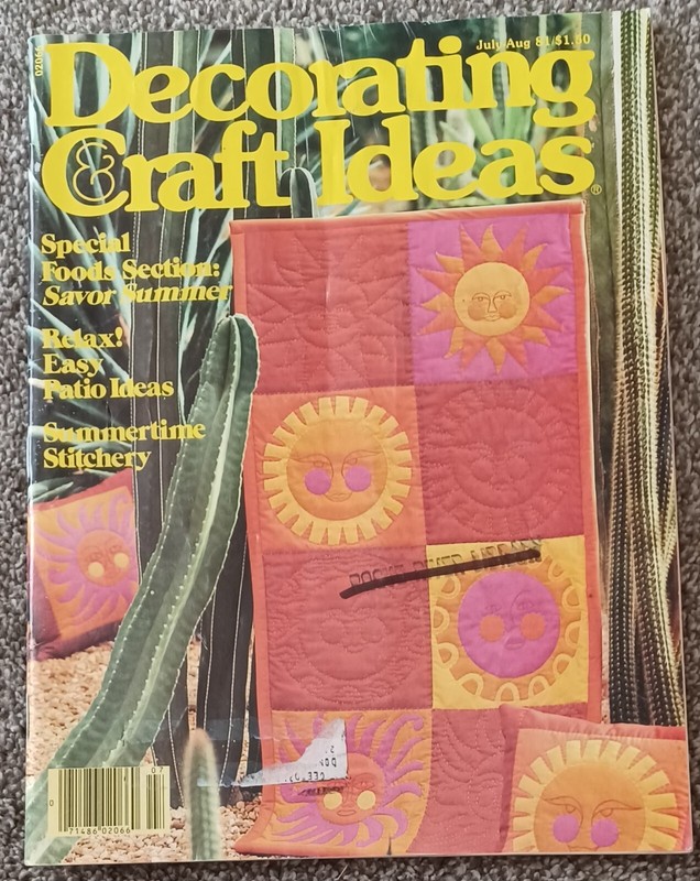 Vintage "Decorating & Crafts Ideas" Magazine July/August 1981