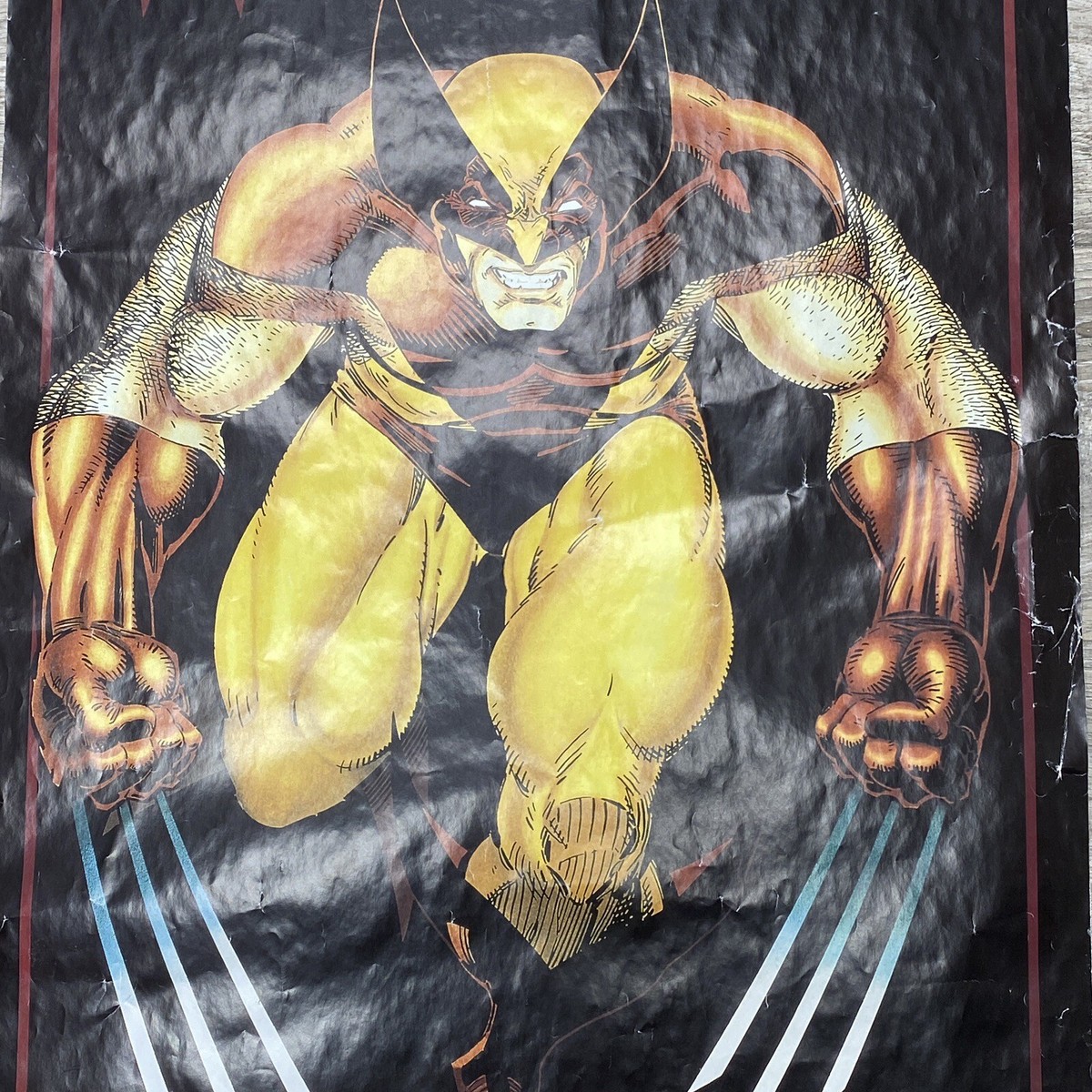 ウルヴァリン WOLVERINE ポスター MARVEL X-MEN ビンテージ VINTAGE 1989 Wolverine Poster X-Men Marvel 23 x 35