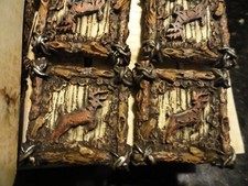 new 12 pc wildlife SHOWER CURTAIN HOOKS Camp lodge Rustic DEER hunting western
