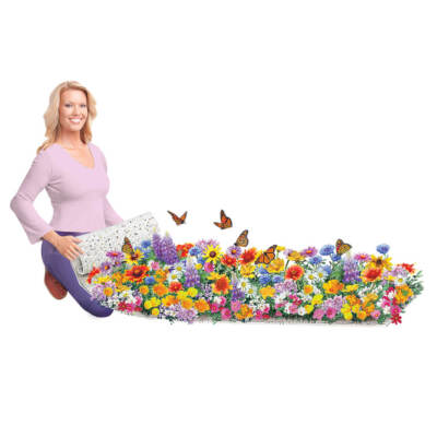 Monarch Butterfly Flower Roll Out Seed Mat