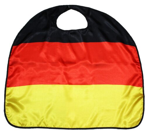 World Cup Soccer National Flag Satin Cape Shawl Unisex Kids Child Costume 3-8y - Picture 7 of 8