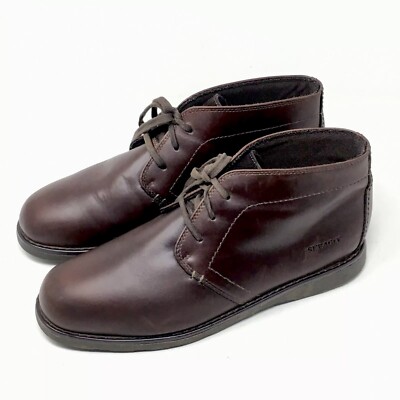 Sebago Ankle Chukka Boots Brown Leather 12 Sebago Chukka Boots Mens Reese Brown Leather Lace Up Desert  main image 3