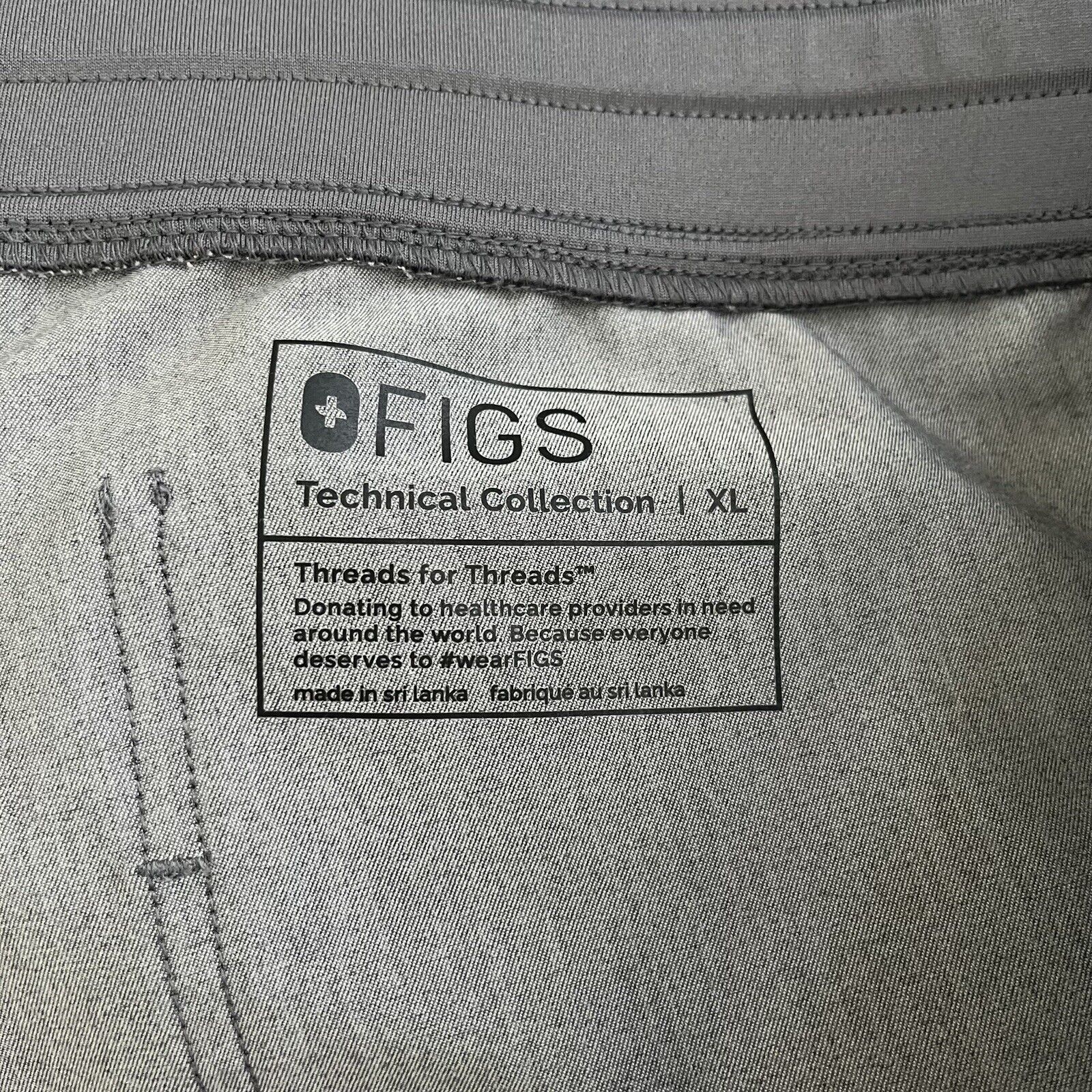 Figs Zamora Jogger Scrub Pants Graphite Gray XL - image 4