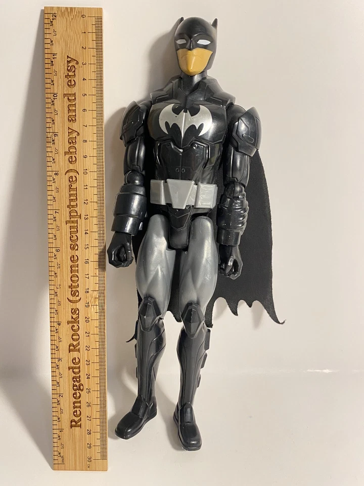 蝙蝠侠无限蝙蝠侠 12 英寸可动人偶黑色和银色美泰 2015 — 第 4/4 张图片