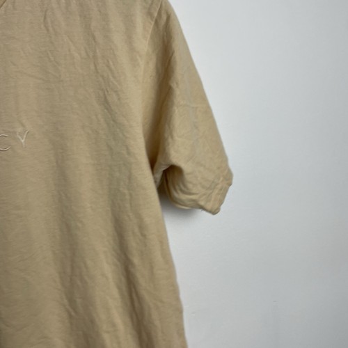 Nude Lucy Shirt Women's Medium Beige Tan Short Sleeve Cotton Casual Embroidered - Picture 3 of 8