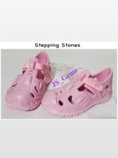 New Kid Sandals Fisherman Pink Sparkle Girls Rainbow Stepping Sto Toddler Size 9