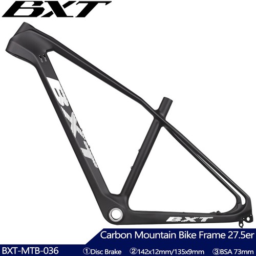 BXT 27.5er XC Carbon Mountain Bike Frame BSA Ultralight MTB Frame Disc Brake EPS - Picture 2 of 32