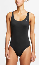 Nike Essential U-Back One Piece Black Swimsuit Size XL