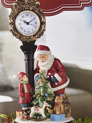 ヴィンテージ　サンタクロース 壁掛け時計 It's Christmas Time ヴィンテージ サンタクロース 壁掛け時計 It's Christmas Time