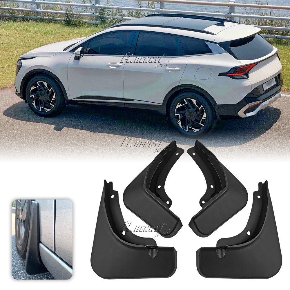 Garde-Boue Avant/arrière Pour Kia EV3 2024-2027 – ABS Sans Perçage, Protection Anti-Éclaboussures (4 Pièces)