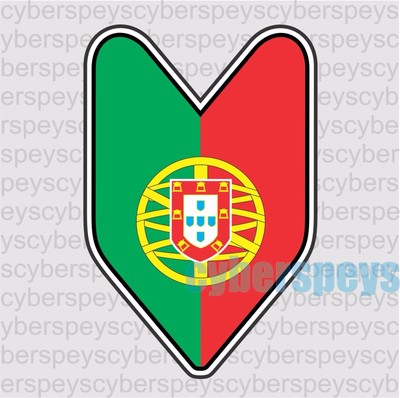 Portugal Flag JDM Design Car Vinyl Decals//Stickers