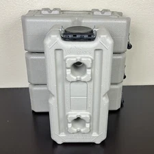 4 PC WATERBRICK Water Brick 3.5 Gallon Gray/ Tan MADE IN USA Emergency Storage