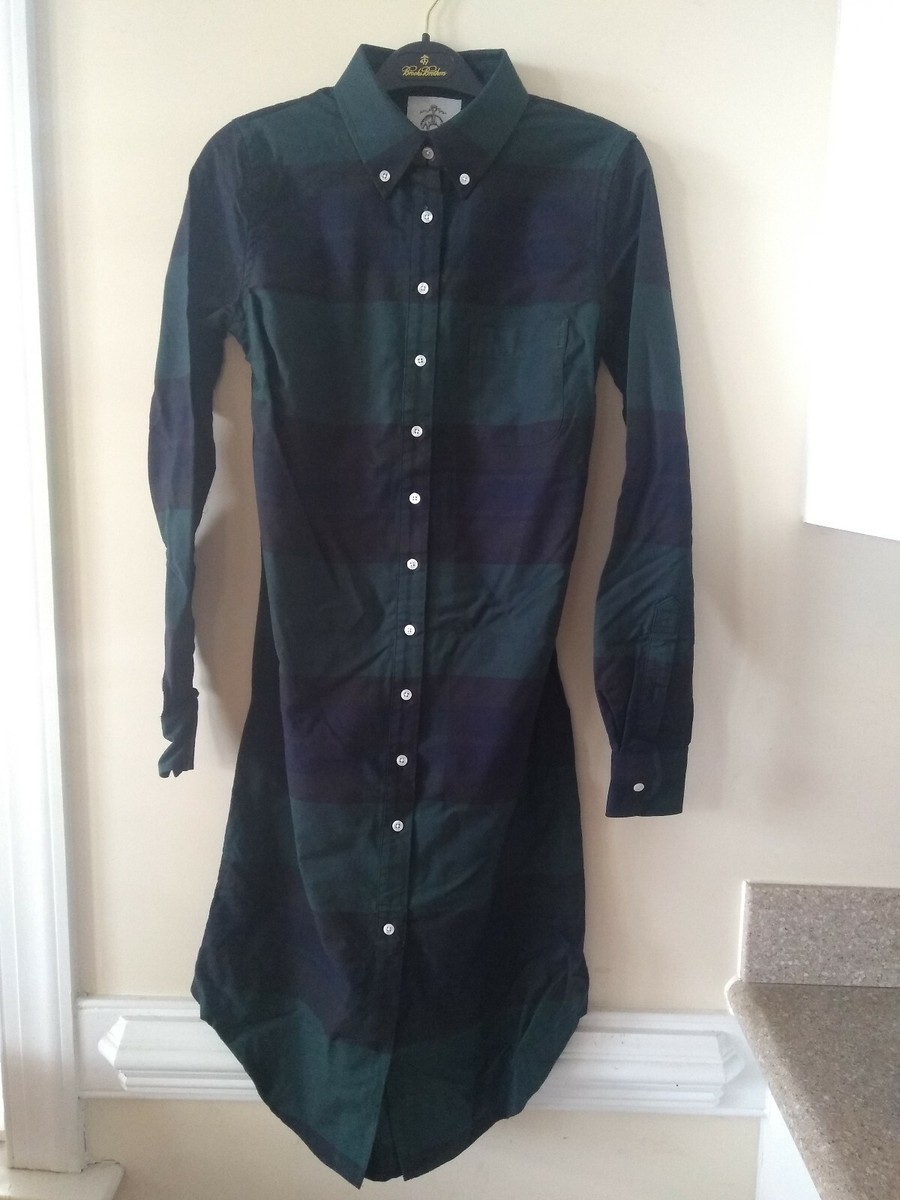 NWOT Brooks Brothers Black Fleece Blue Green Dress BB0 BB1 BB2