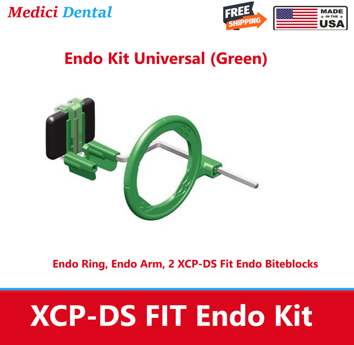 Dental X-Ray XCP-DS FIT Endo Kit Universal (Green): Endo Ring