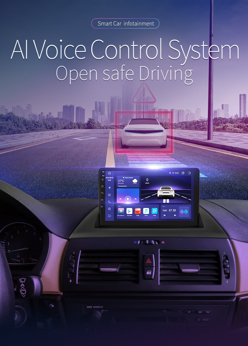 Y400s,YLOXFW Car Stereo Android 15.0 Radio Sat Nav for B-MW X3 E83 2004
