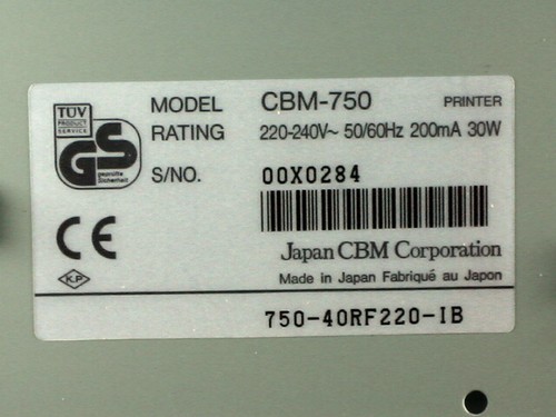 CBM-750 Dot Matrix Kiosk Printer, CITIZEN CBM-750-40RF220-IB, 1pc - Zdjęcie 2 z 2