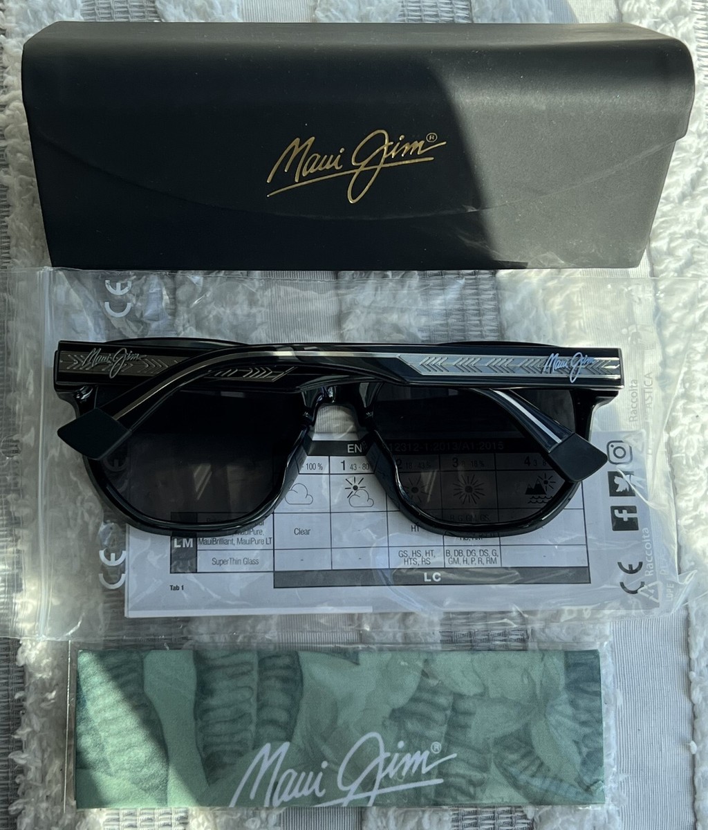 Maui Jim Akahai MJ 646 14A Black Frame & Neutral Grey Polarized